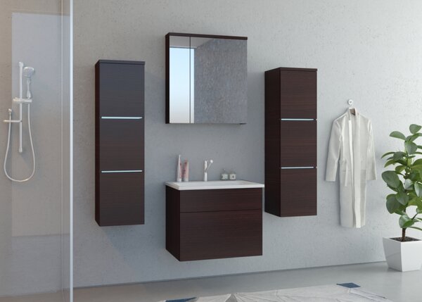 Stolarz koupelnový set PORTO wenge + LED osvětlení NE