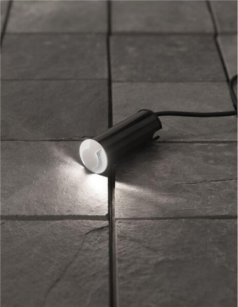 Nova Luce Venkovní zapuštěné svítidlo do země BANG nikl satén hliník LED 1W 3000K IP67, vč. driveru
