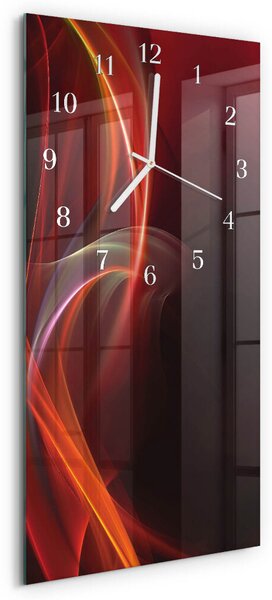 Skleněné hodiny vertikální Abstraktní čáry zsppb-30x60-00081974