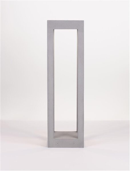 Nova Luce Venkovní sloupkové svítidlo BEV šedý beton skleněný difuzor LED 5W 3000K IP65
