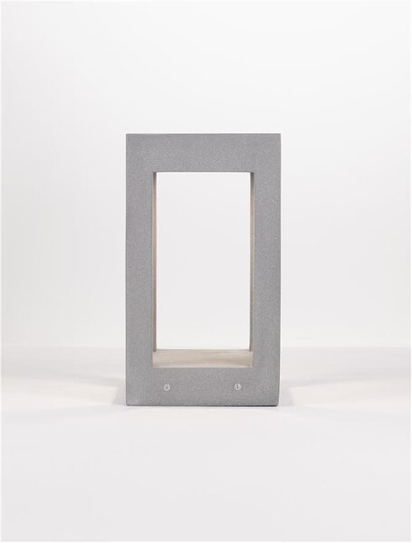Nova Luce Venkovní sloupkové svítidlo BEV šedý beton skleněný difuzor LED 5W 3000K IP65