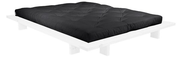 Dvoulůžková postel z borovicového dřeva s matrací Karup Design Japan Comfort Mat White/Black, 140 x 200 cm