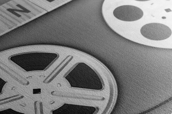 Obraz filmová páska v černobílém provedení