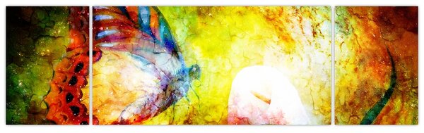 Obraz - Kosmický motýl (170x50 cm)