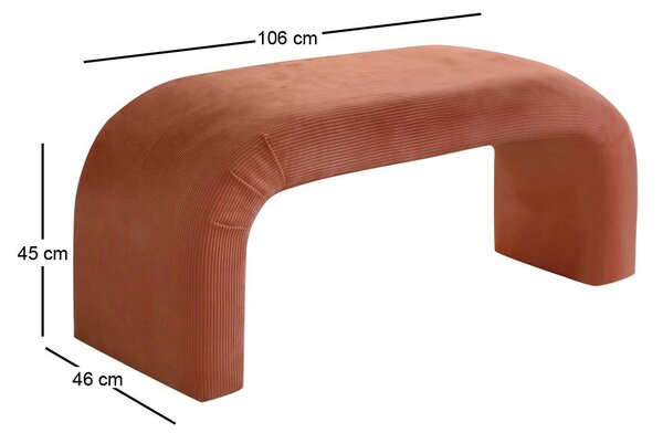 Hanah Home Taburet NU BENCH korálový