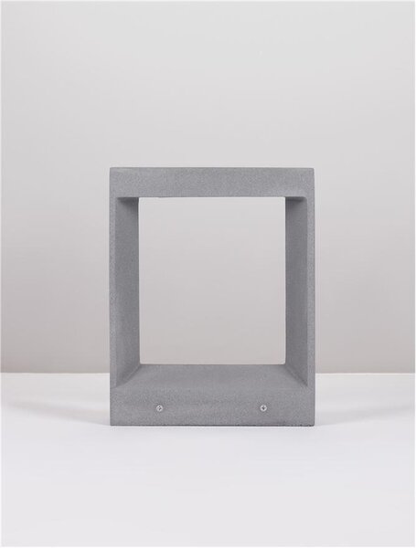 Nova Luce Venkovní sloupkové svítidlo CAIRO šedý beton skleněný difuzor LED 8W 3000K IP65