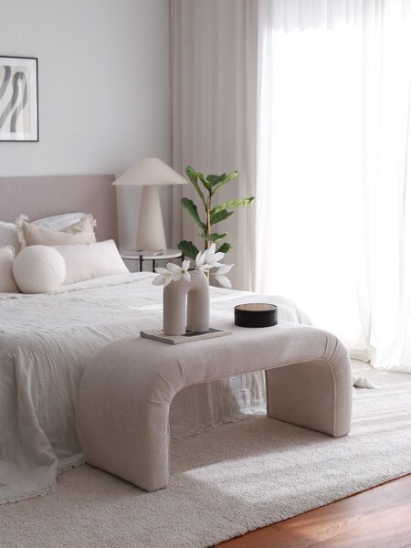 Hanah Home Taburet NU BENCH bílý