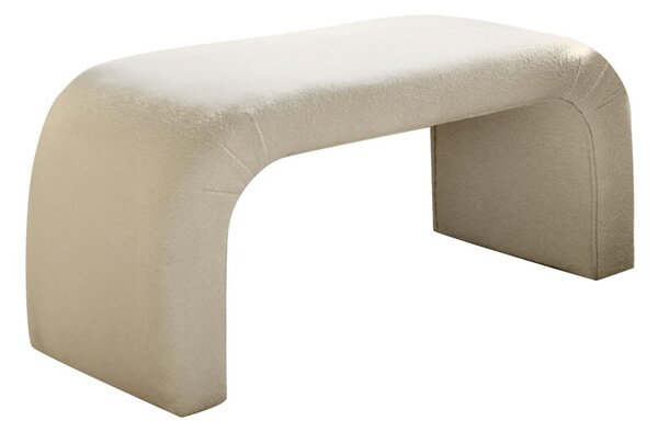 Hanah Home Taburet NU BENCH Teddy bílý