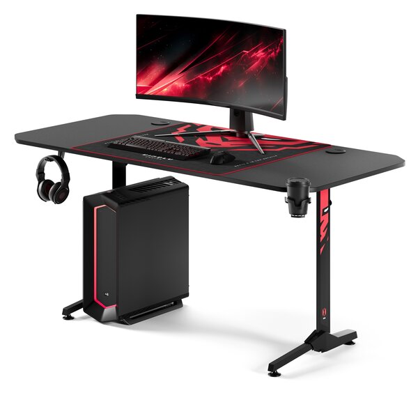 Velký herní stůl Diablo X-Mate 1600 černý