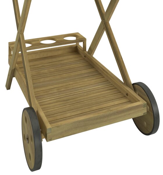 ZAHRADNÍ SERVÍROVACÍ VOZÍK, barvy akácie, 85/90/53 cm Ambia Garden - Online Only zahradní nábytek, Online Only