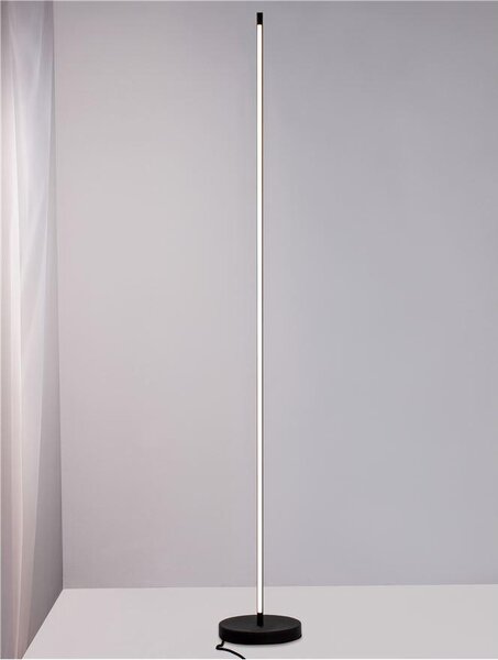 Nova Luce Stojací lampa COLBY černý hliník LED 18W 3000K