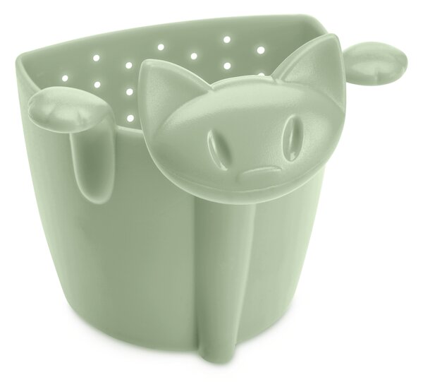 Koziol MIMMI sítko na sypaný čaj kočka (barva-zelená eukalyptová)