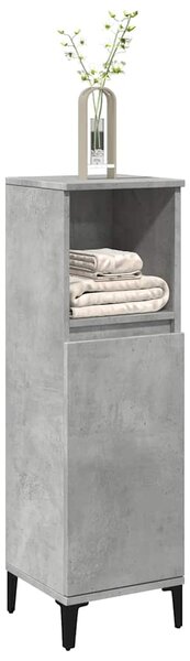 Koupelnová skříňka betonově šedá 30x30x100 cm kompozitní dřevo