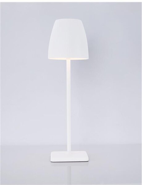 Nova Luce Venkovní stolní lampa COLT, LED 2W 3000K IP54 62st. 5V DC vypínač na těle USB kabel stmívatelné