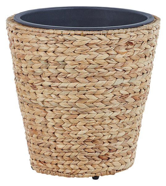 Sada 3 květináčů PLAKA Vodní hyacint 29/37/49 cm Přírodní
