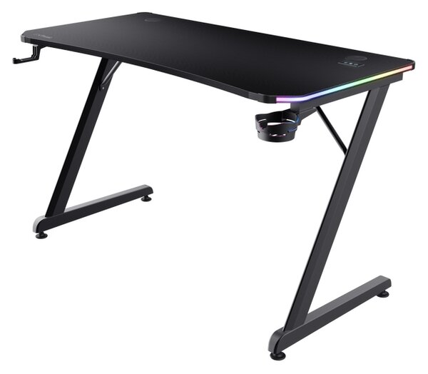 Psací stůl Trust GXT 709 Luminus RGB černý 120 cm x 60 cm