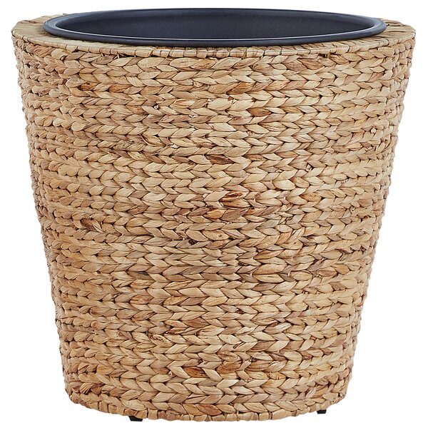Sada 3 květináčů PLAKA Vodní hyacint 29/37/49 cm Přírodní