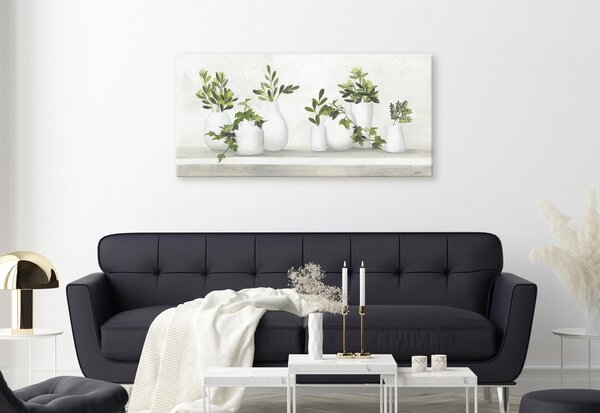 MALBA NA PLÁTNĚ, zátiší, květiny, 115/55 cm - Obrazy na plátně