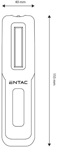 Nabíjecí pracovní LED svítilna 1W + 3W XPE 250lm IP54, černá