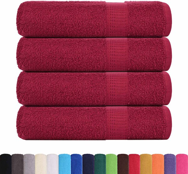 Osušky FROGN 4 ks Bordeaux 70x140 cm 360 gsm 136738