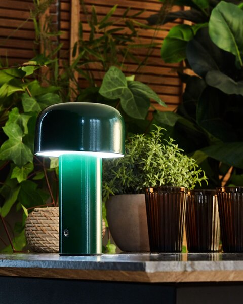 LED bezdrátová stolní lampa BESOS se stmívačem Kov Zelená