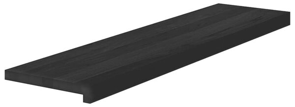 Nášlapy na schody 4 ks hnědo-černé 100x25x2 cm masivní dub