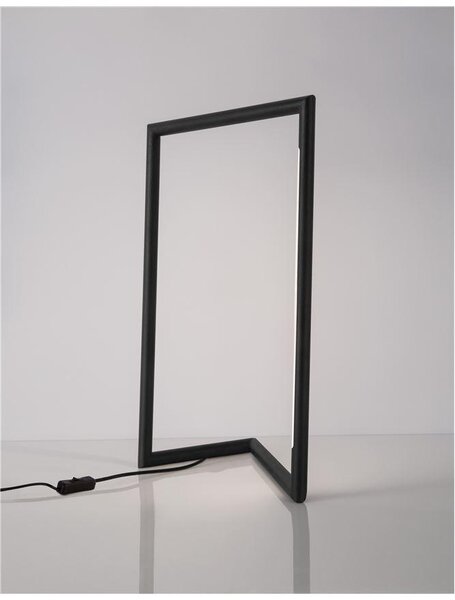 Nova Luce Stolní lampa ENSIO černý hliník a akryl LED 7W 3V 3000K
