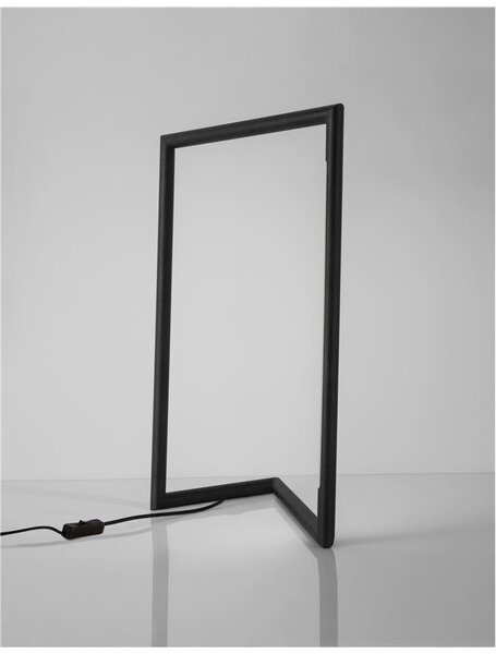 Nova Luce Stolní lampa ENSIO černý hliník a akryl LED 7W 3V 3000K