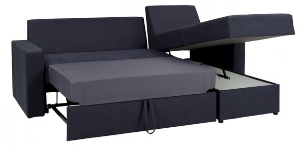 Gibmeble rozkládací sedačka Domino Grafit+ barevné varianty: černá/černá