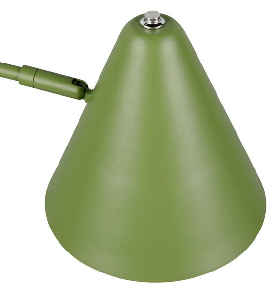Trio Lighting Stolní lampa Cosima, zelená, výška 50 cm, kov, Zelená, Obývací pokoj / jídelna, kov, Moderní