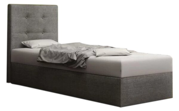 Čalouněná jednolůžková postel DOUBLE 1, krémová - cosmic10, 80x200