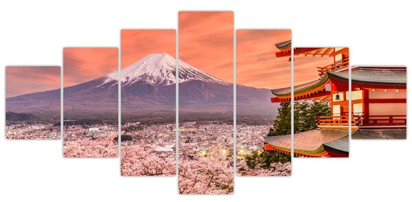 Obraz - Fujiyoshida, Japonsko (210x100 cm)