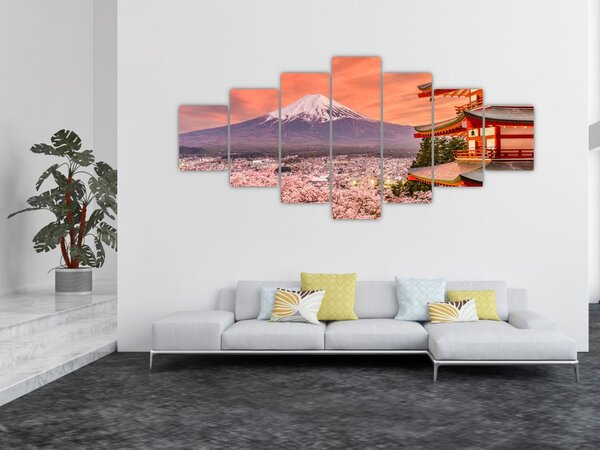 Obraz - Fujiyoshida, Japonsko (210x100 cm)