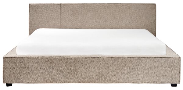 Postel Buklé MIRANDE 180 x 200 cm Taupe