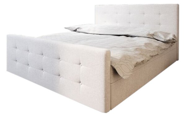 Čalouněná postel BAILANDO 1 + rošt + matrace, 140x200, Cosmic 10