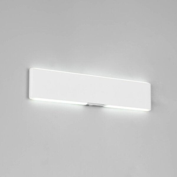 Trio Lighting LED akumulátorové nastěnné světlo Conchita, šířka 32 cm, bílá, kov,, stmívatelný, Bílá / opál, Obývací pokoj / jídelna, kov, Moderní