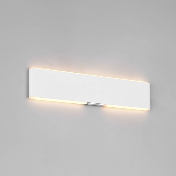 Trio Lighting LED akumulátorové nastěnné světlo Conchita, šířka 32 cm, bílá, kov,, stmívatelný, Bílá / opál, Obývací pokoj / jídelna, kov, Moderní