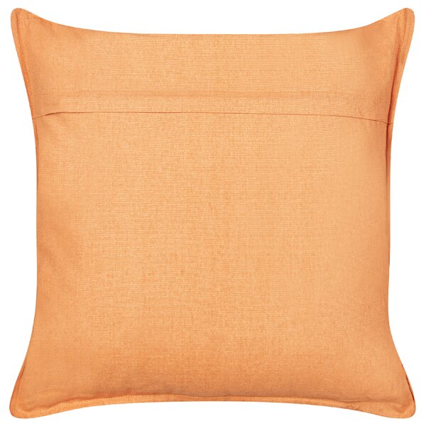 Sada 2 dekorativních polštářů HOYA Bavlna 45 x 45 cm Oranžová Geometrický vzor