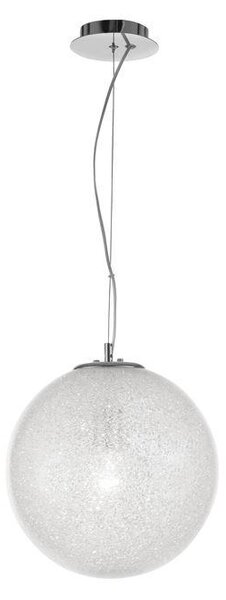 Nova Luce Závěsné svítidlo FROZEN čiré sklo a akryl uvnitř chromovaný hliník E27 1x12W