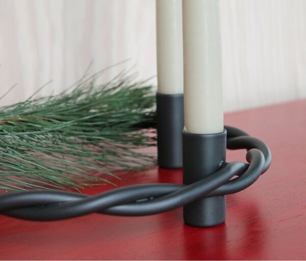 OYOY Adventní svícen Meallow - Black OY325