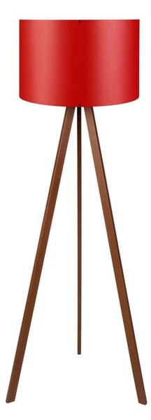 Stojací lampa AYD 1xE27/40W/230V červená/hnědá