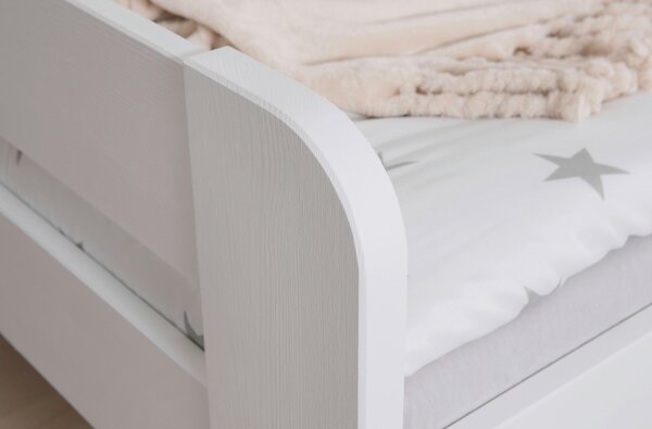 POSTEL S ÚLOŽNÝM PROSTOREM, 120/200 cm, bílá MID.YOU - Online Only dětské postele, Online Only