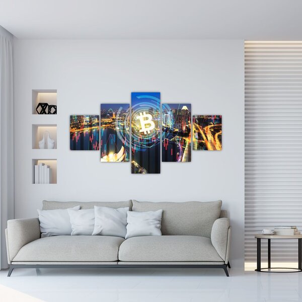 Obraz - Město investic (125x70 cm)