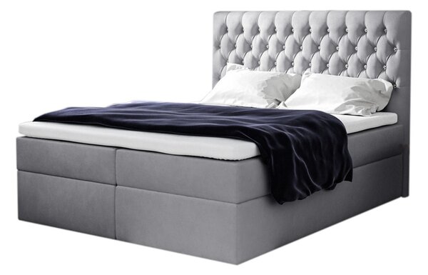 Čalouněná postel boxspring MONET + topper, 120x200, jasmine 90