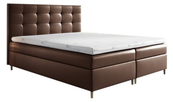 Čalouněná postel boxspring DAKOTA + topper, 160x200, madryt 924