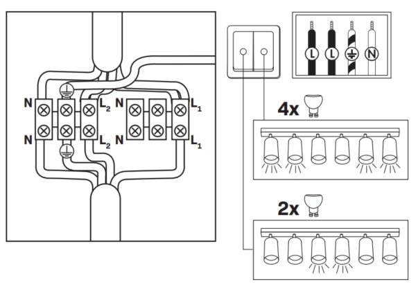 LED RGBW Stmívatelné koupelnové bodové svítidlo TURYN 6xGU10/6,5W/230V IP44 bílá