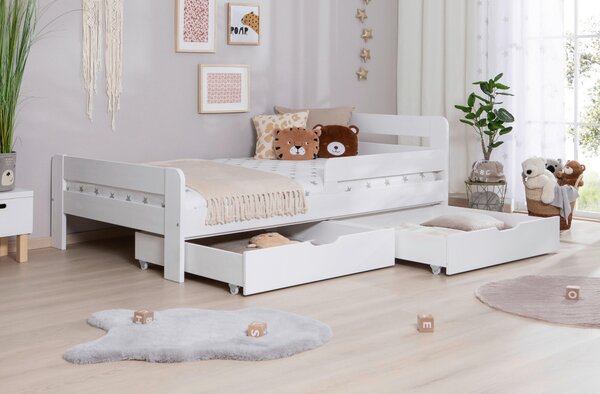 POSTEL S ÚLOŽNÝM PROSTOREM, 120/200 cm, bílá MID.YOU - Online Only dětské postele, Online Only