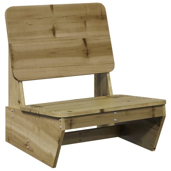 Zahradní židle 2 ks 60x64x70,5 cm impregnované borové dřevo