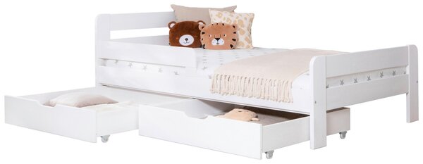 POSTEL S ÚLOŽNÝM PROSTOREM, 120/200 cm, bílá MID.YOU - Online Only dětské postele, Online Only