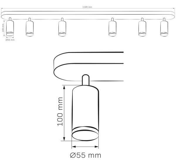 LED RGBW Stmívatelné koupelnové bodové svítidlo TURYN 6xGU10/6,5W/230V IP44 bílá